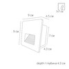 Миниатюра фото подсветка для лестниц arte lamp piazza a7123in-1bk | 220svet.ru